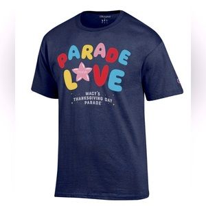 Macy’s Thanksgiving Day Parade Love T-Shirt ✨ Navy Size Large | Macy’s logo
